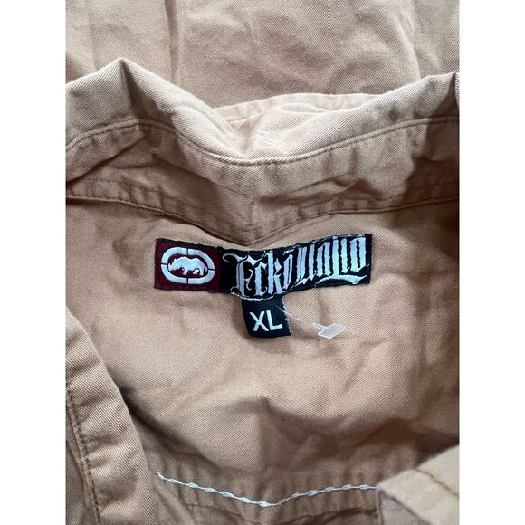 Vintage All Over Print Grunge Goth Marc Ecko Button Up Shirt - XL - Picture 3 of 7